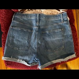 Madewell High Rise Denim Shorts Malden Wash Size 32